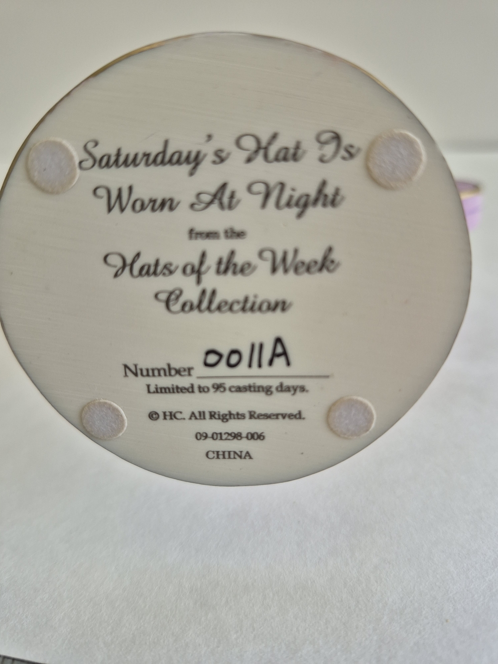 Hats Of The Week. Saturdays Hat Is Worn At Night. Number Issued 0011A - Picture 8 of 9